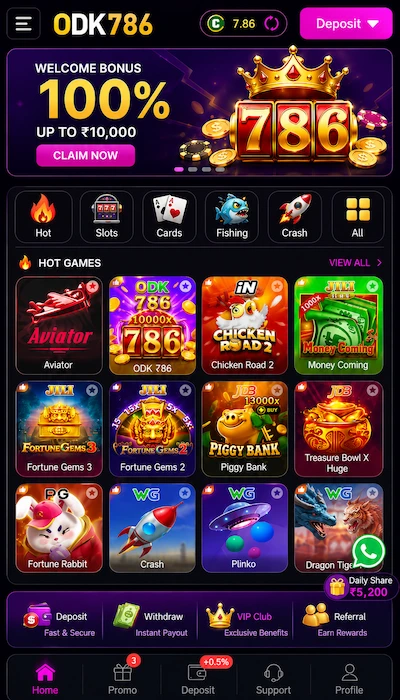 ODK786 Game Dashboard image
